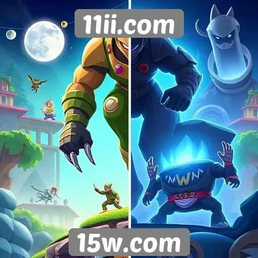 Comparativo de jogos populares disponíveis no 11ii com gráficos avançados
